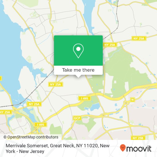 Mapa de Merrivale Somerset, Great Neck, NY 11020