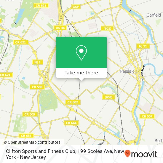 Mapa de Clifton Sports and Fitness Club, 199 Scoles Ave