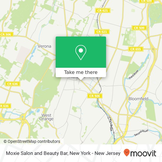 Mapa de Moxie Salon and Beauty Bar