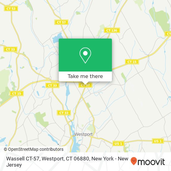 Mapa de Wassell CT-57, Westport, CT 06880