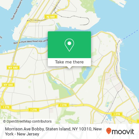 Mapa de Morrison Ave Bobby, Staten Island, NY 10310