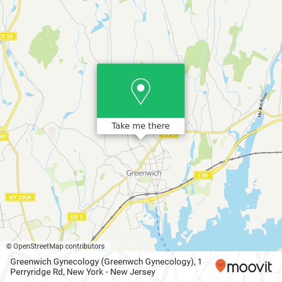 Greenwich Gynecology (Greenwch Gynecology), 1 Perryridge Rd map