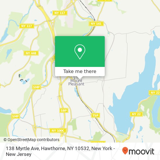 Mapa de 138 Myrtle Ave, Hawthorne, NY 10532