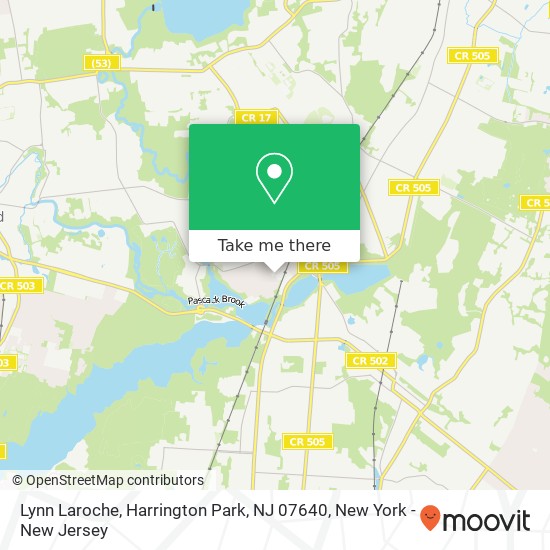 Mapa de Lynn Laroche, Harrington Park, NJ 07640