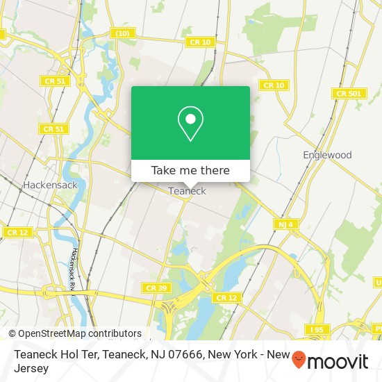 Mapa de Teaneck Hol Ter, Teaneck, NJ 07666