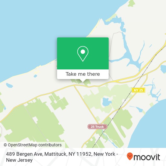 Mapa de 489 Bergen Ave, Mattituck, NY 11952