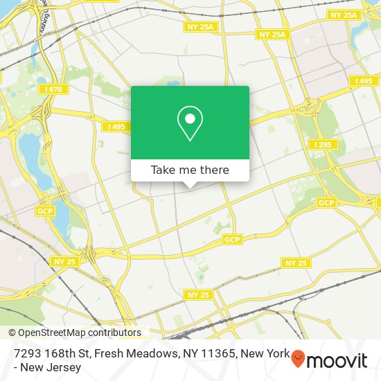 7293 168th St, Fresh Meadows, NY 11365 map