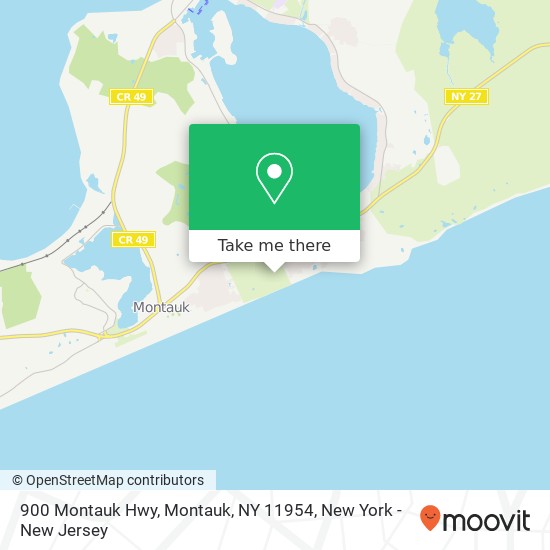 900 Montauk Hwy, Montauk, NY 11954 map