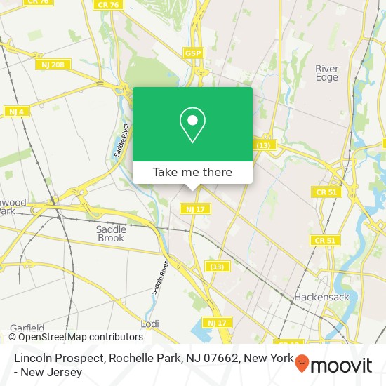Lincoln Prospect, Rochelle Park, NJ 07662 map