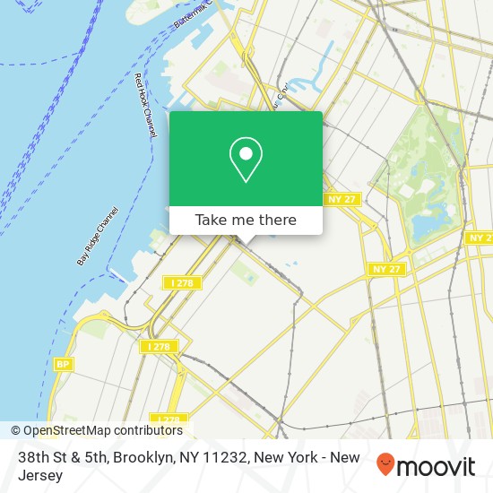 38th St & 5th, Brooklyn, NY 11232 map