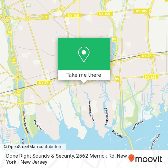 Done Right Sounds & Security, 2562 Merrick Rd map