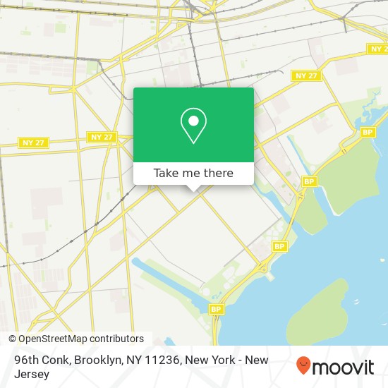 Mapa de 96th Conk, Brooklyn, NY 11236