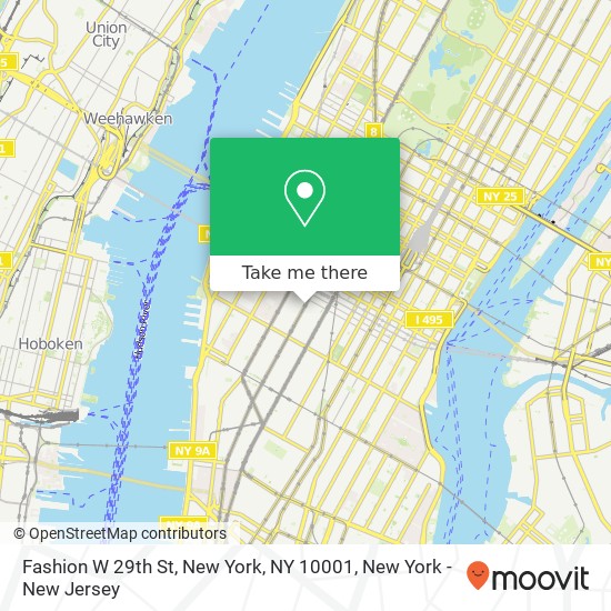 Fashion W 29th St, New York, NY 10001 map