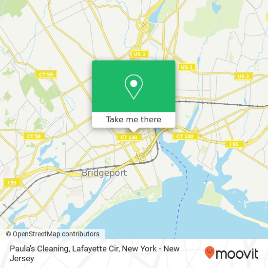 Paula's Cleaning, Lafayette Cir map