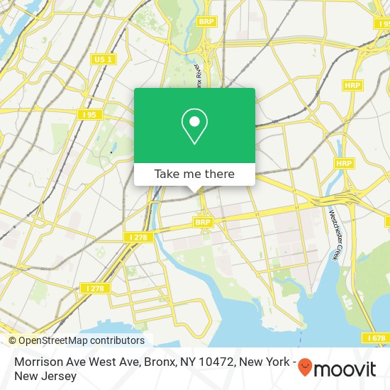 Morrison Ave West Ave, Bronx, NY 10472 map