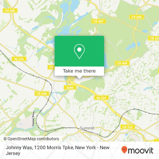 Mapa de Johnny Was, 1200 Morris Tpke