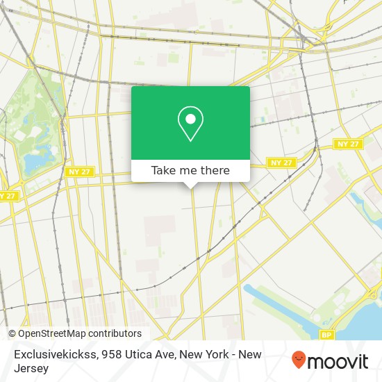 Mapa de Exclusivekickss, 958 Utica Ave