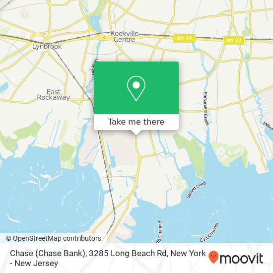 Chase (Chase Bank), 3285 Long Beach Rd map