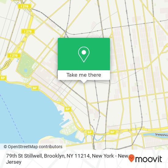 Mapa de 79th St Stillwell, Brooklyn, NY 11214