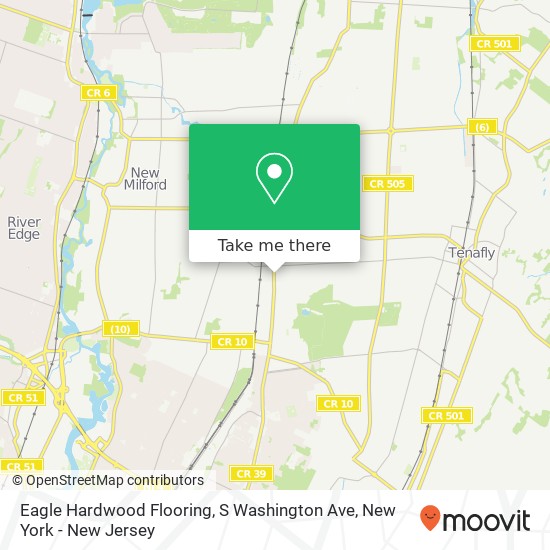 Mapa de Eagle Hardwood Flooring, S Washington Ave