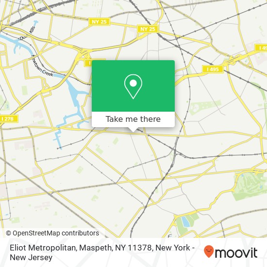 Mapa de Eliot Metropolitan, Maspeth, NY 11378