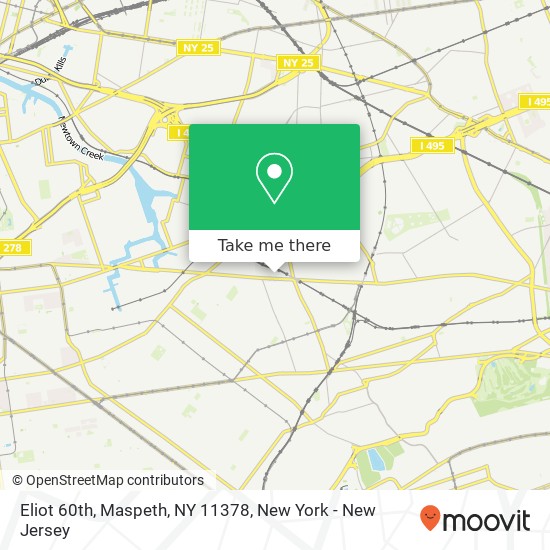 Eliot 60th, Maspeth, NY 11378 map