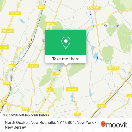 Mapa de North Quaker, New Rochelle, NY 10804