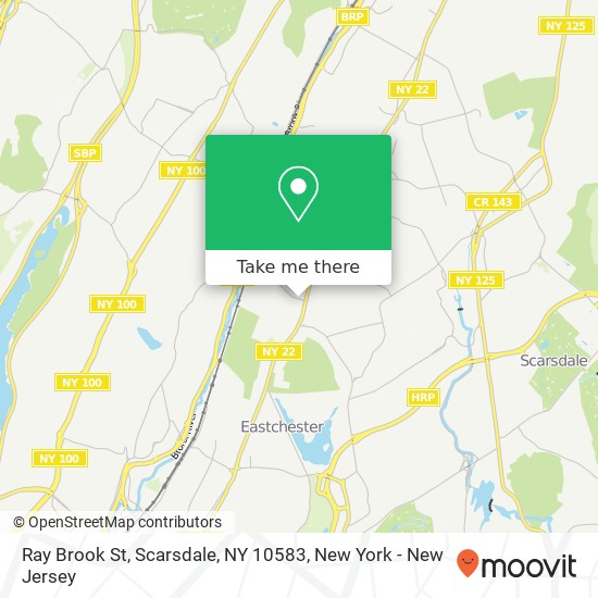 Mapa de Ray Brook St, Scarsdale, NY 10583