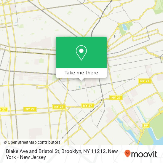 Mapa de Blake Ave and Bristol St, Brooklyn, NY 11212