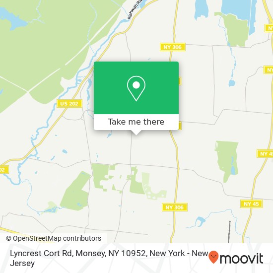 Mapa de Lyncrest Cort Rd, Monsey, NY 10952