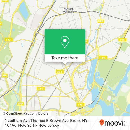 Needham Ave Thomas E Brown Ave, Bronx, NY 10466 map