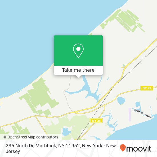 Mapa de 235 North Dr, Mattituck, NY 11952