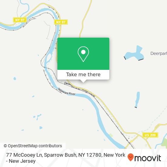 77 McCooey Ln, Sparrow Bush, NY 12780 map