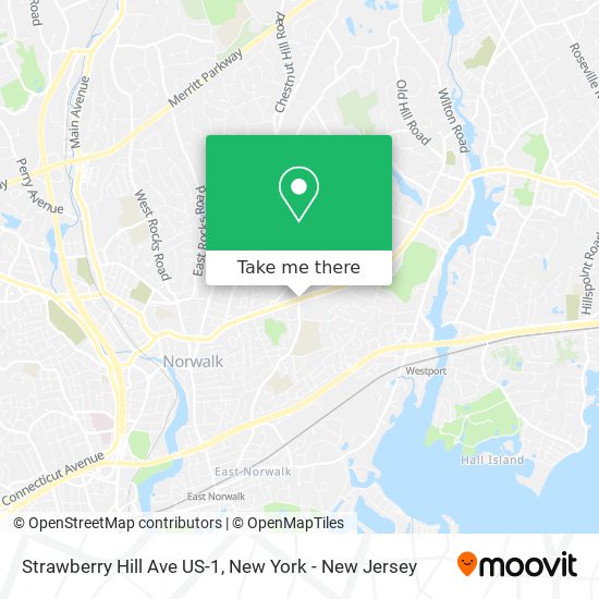 Strawberry Hill Ave US-1 map