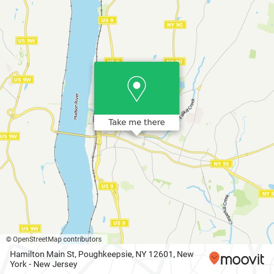 Mapa de Hamilton Main St, Poughkeepsie, NY 12601