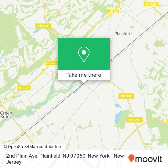 Mapa de 2nd Plain Ave, Plainfield, NJ 07060