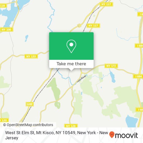 Mapa de West St Elm St, Mt Kisco, NY 10549