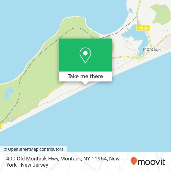 Mapa de 400 Old Montauk Hwy, Montauk, NY 11954