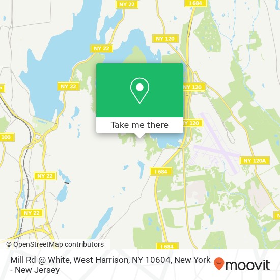 Mapa de Mill Rd @ White, West Harrison, NY 10604