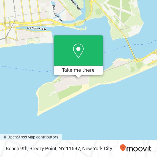 Mapa de Beach 9th, Breezy Point, NY 11697