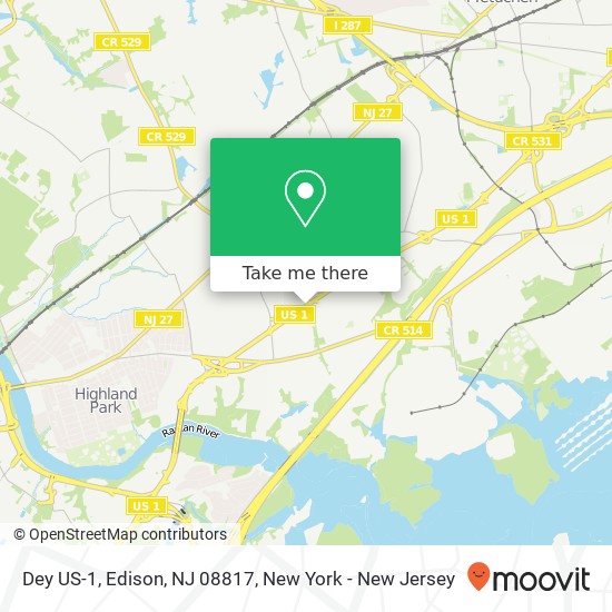 Dey US-1, Edison, NJ 08817 map