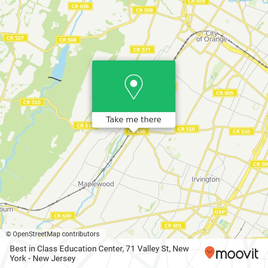 Mapa de Best in Class Education Center, 71 Valley St