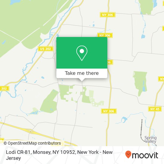 Mapa de Lodi CR-81, Monsey, NY 10952