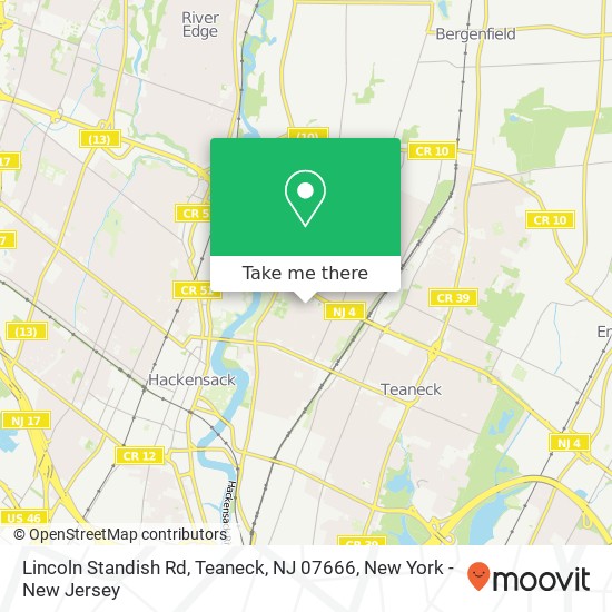 Lincoln Standish Rd, Teaneck, NJ 07666 map