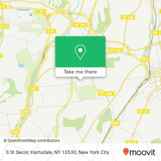Mapa de S St Secor, Hartsdale, NY 10530