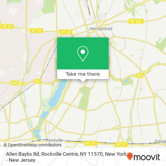 Allen Baylis Rd, Rockville Centre, NY 11570 map