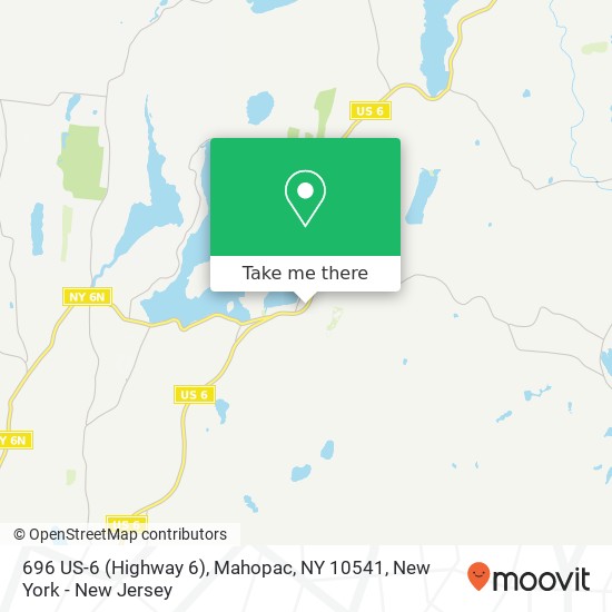 Mapa de 696 US-6 (Highway 6), Mahopac, NY 10541