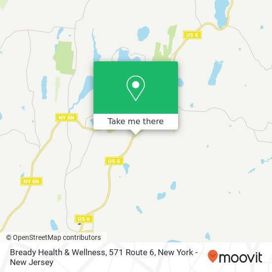 Mapa de Bready Health & Wellness, 571 Route 6