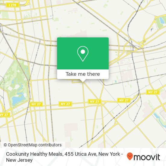 Mapa de Cookunity Healthy Meals, 455 Utica Ave