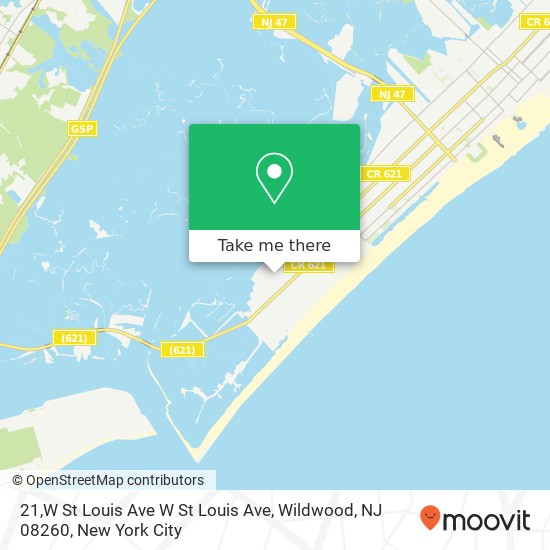 21,W St Louis Ave W St Louis Ave, Wildwood, NJ 08260 map